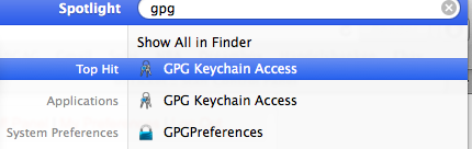 Gpg keychain access for mac